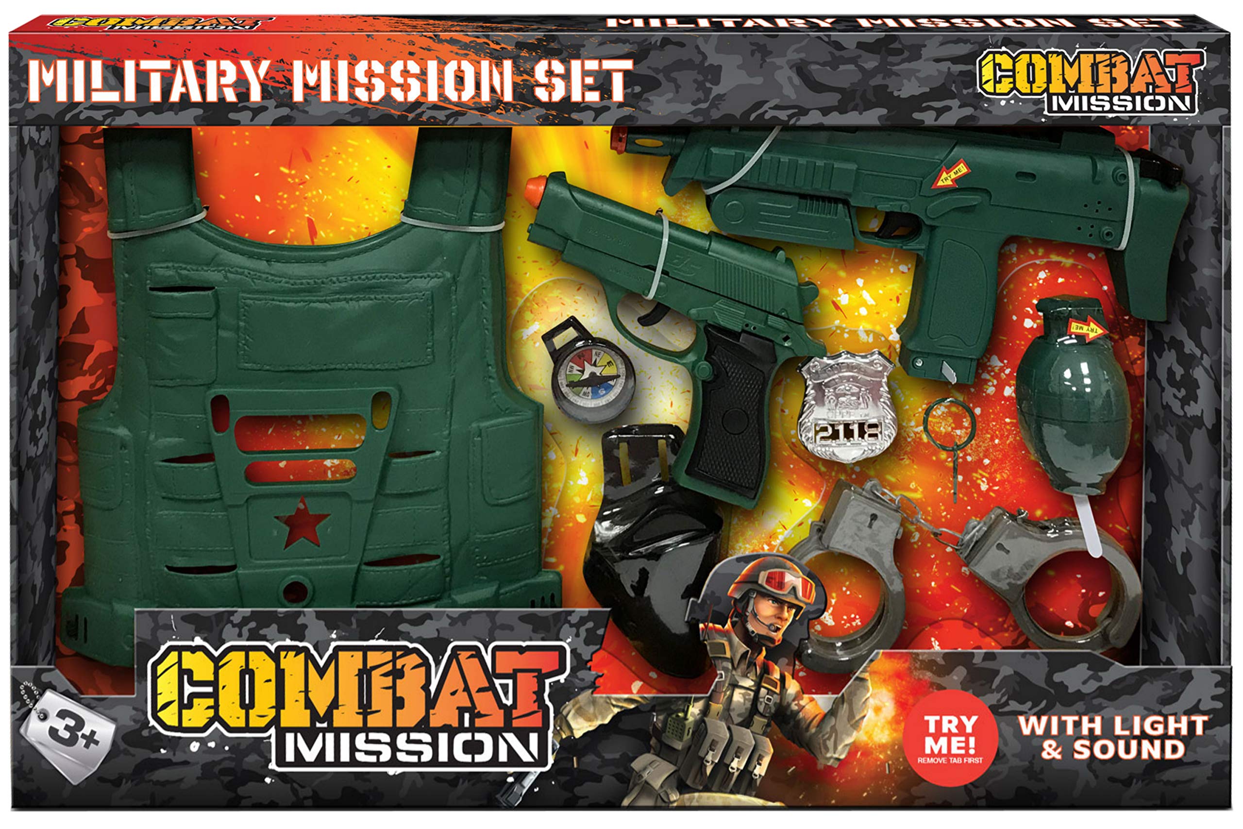KandyToys Combat Mission Army Toy Gun Playset l Kids Toys l Army Fancy Dress Accessories