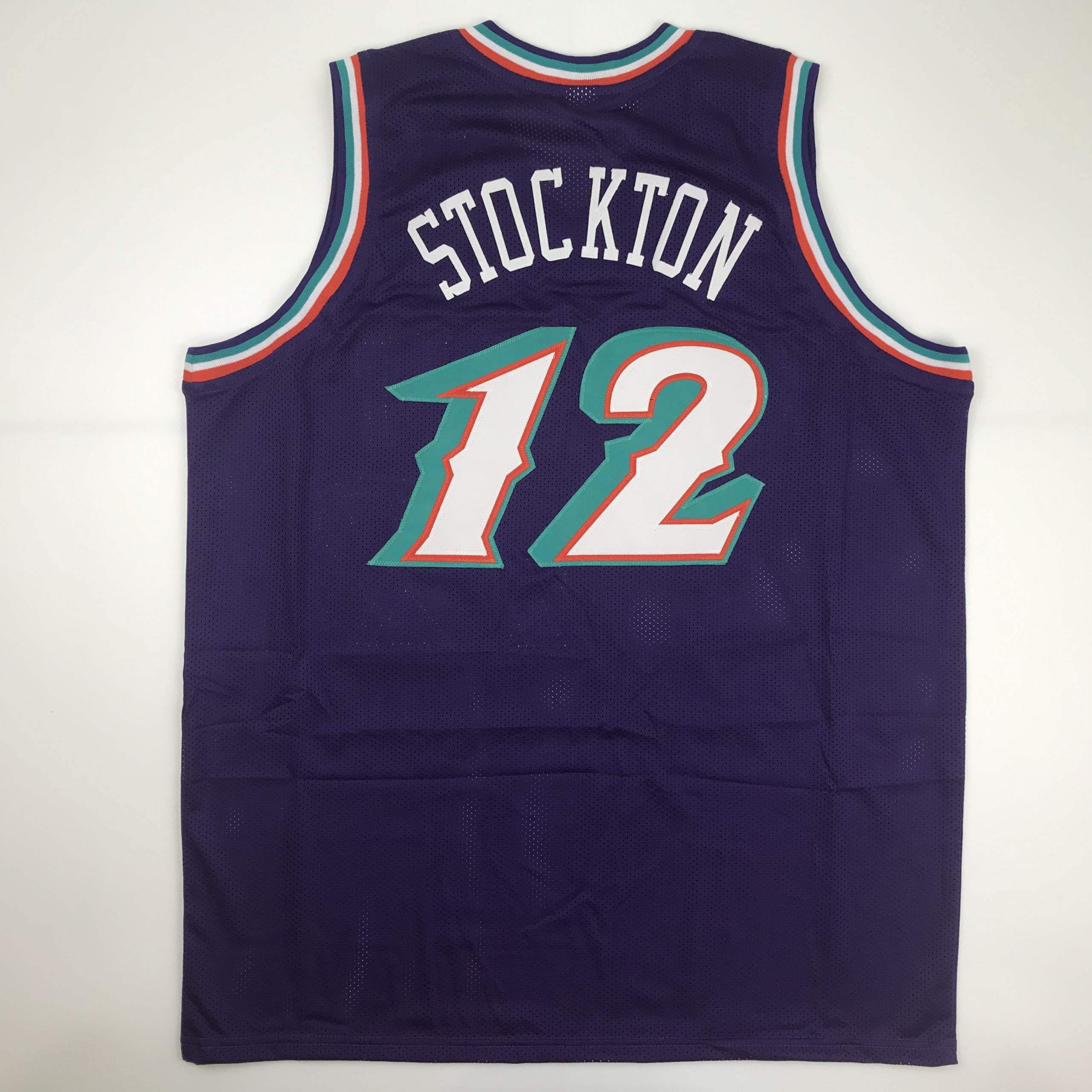Unsigned John Stockton Utah Purple Custom Stitched Basketball Jersey Size Men's XL New No Brands/Logos