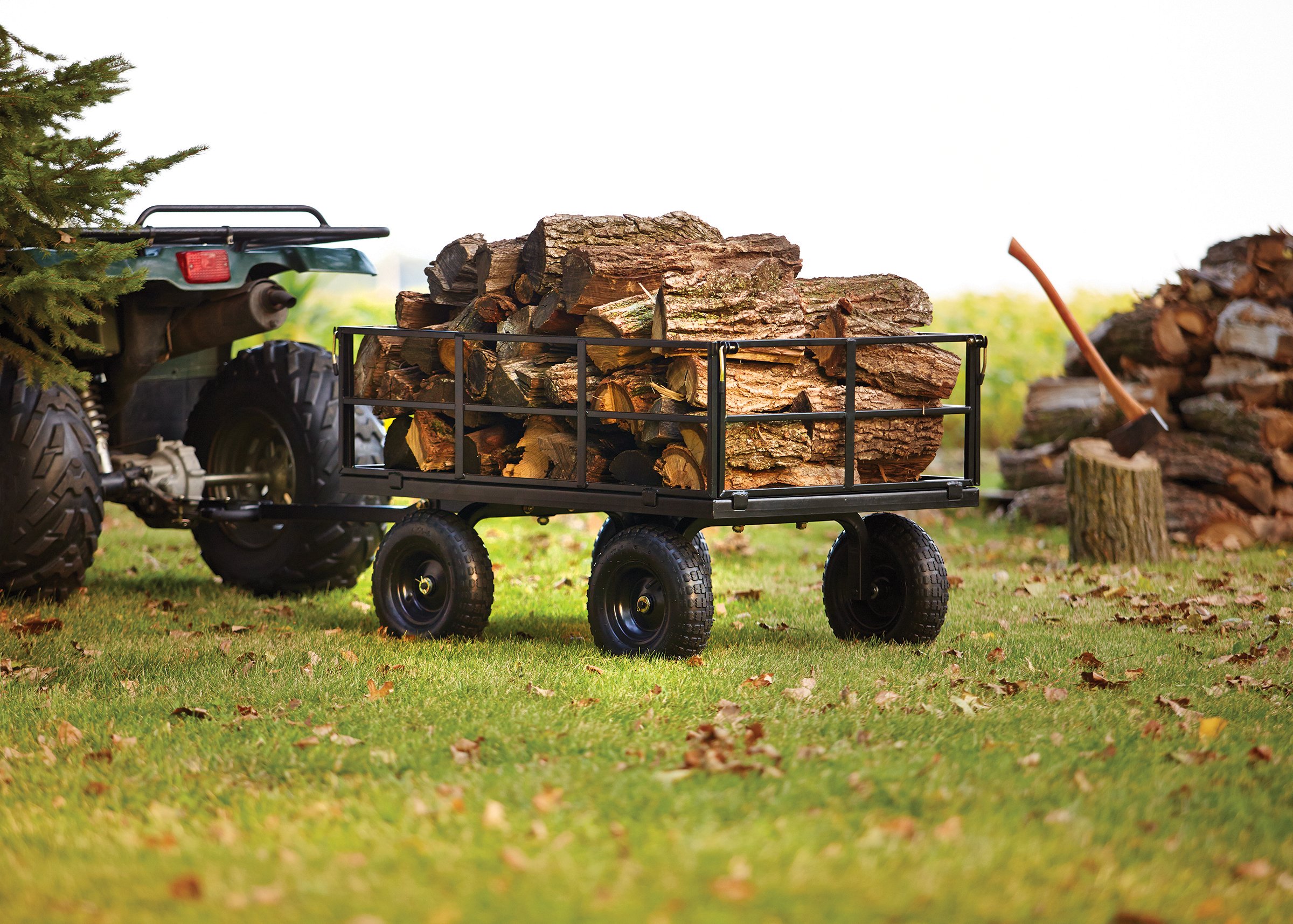 Gorilla Carts HeavyDuty Steel Utility Cart with Removable