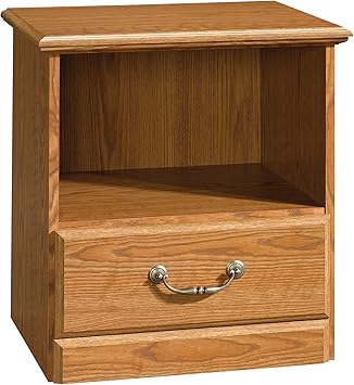 Amazon Com Sauder Orchard Hills Night Stand Carolina Oak Finish Furniture Decor