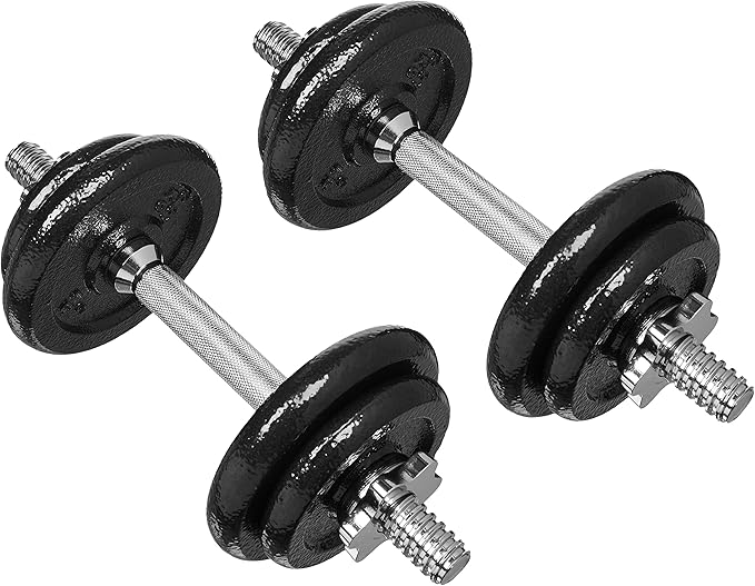 AmazonBasics 40Pound Adjustable Weight Set with Case Amazon.co.uk Sports & Outdoors