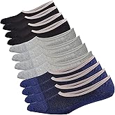 Jormatt Genuine Mens No Show Socks, Loafer Sneakers Low Cut Cotton Socks With Non Slip Grips