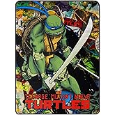 Northwest Teenage Mutant Ninja Turtles Micro Raschel Throw Blanket, 46" x 60", Leader Leo