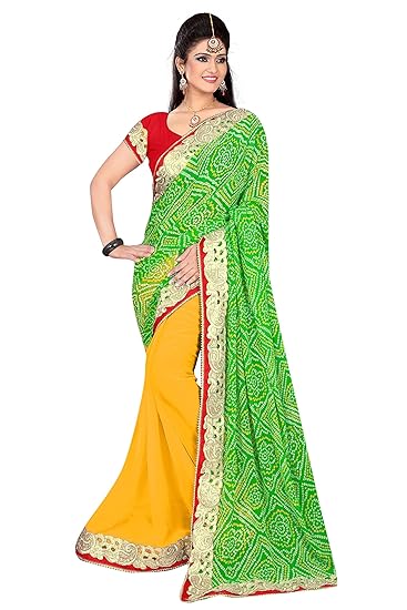 bandhani sarees online amazon
