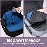Lynmark Booster Seat Protector Navy Velvet Waterproof Cover for Car Seats view 3