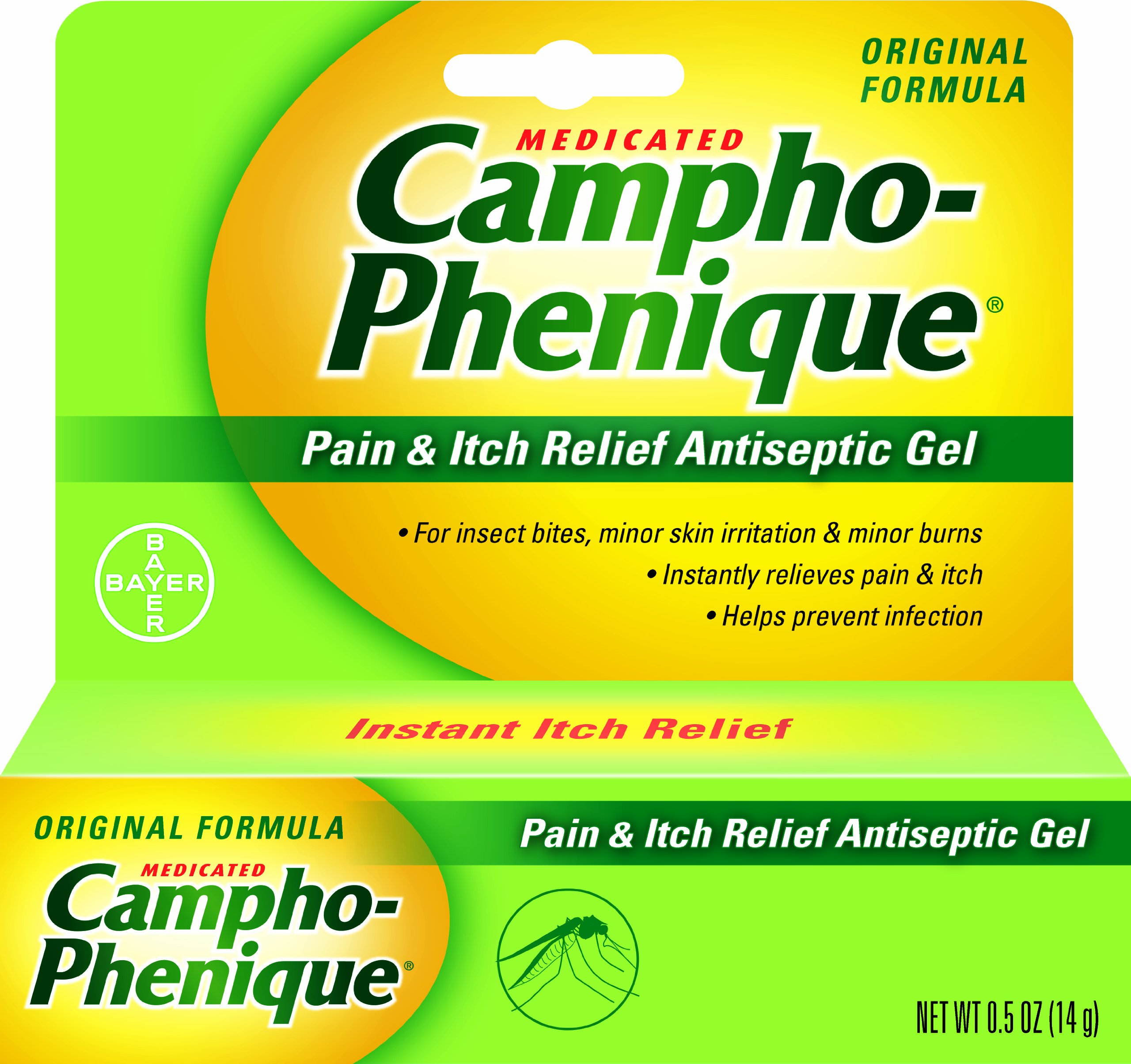 CamphoPhenique Pain & Itch Relief Antiseptic Gel 0.5 oz (Pack of 2