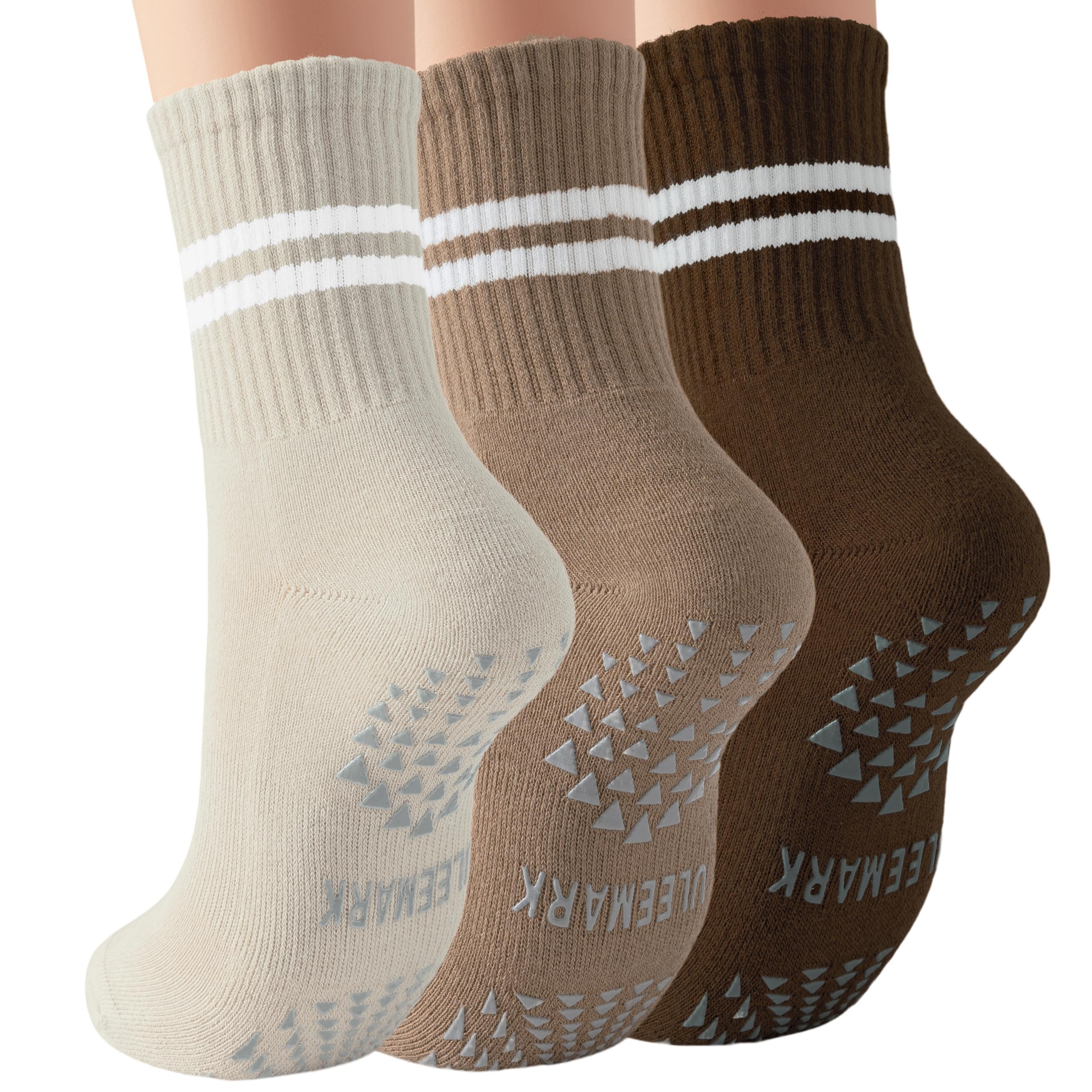Photo 1 of ULEEMARK Womens Pilates Non slip Yoga Socks Dance Gym Exercise Ankle Socks