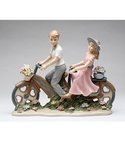 Amazon.com: Cosmos Gifts Fine Porcelain Country Lady Pushing