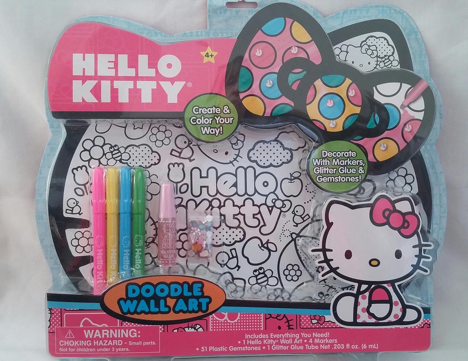 Amazoncom Hello Kitty Doodle Wall Art Toys Games