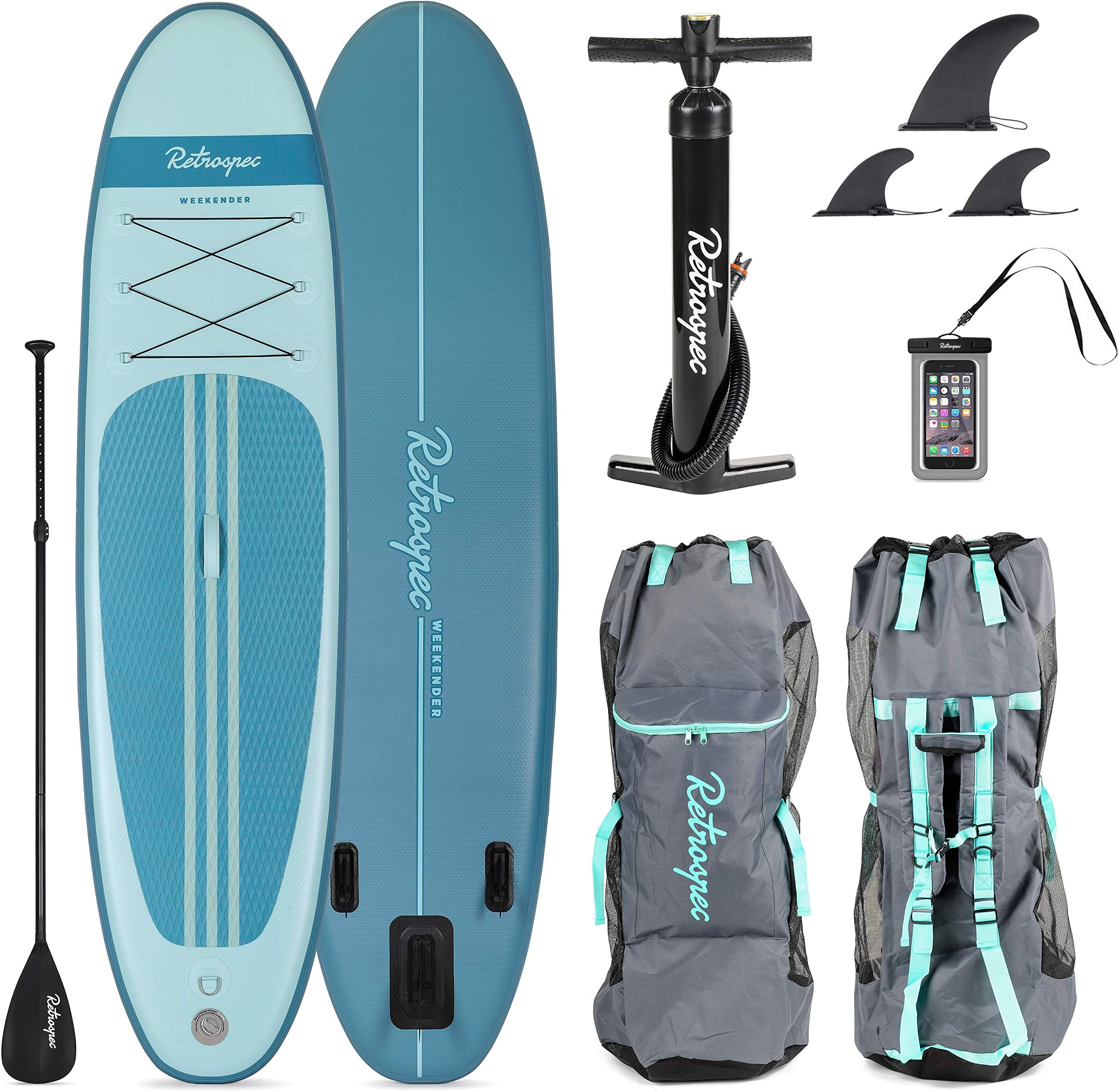 Retrospec Weekender 10' Inflatable Stand Up Paddleboard