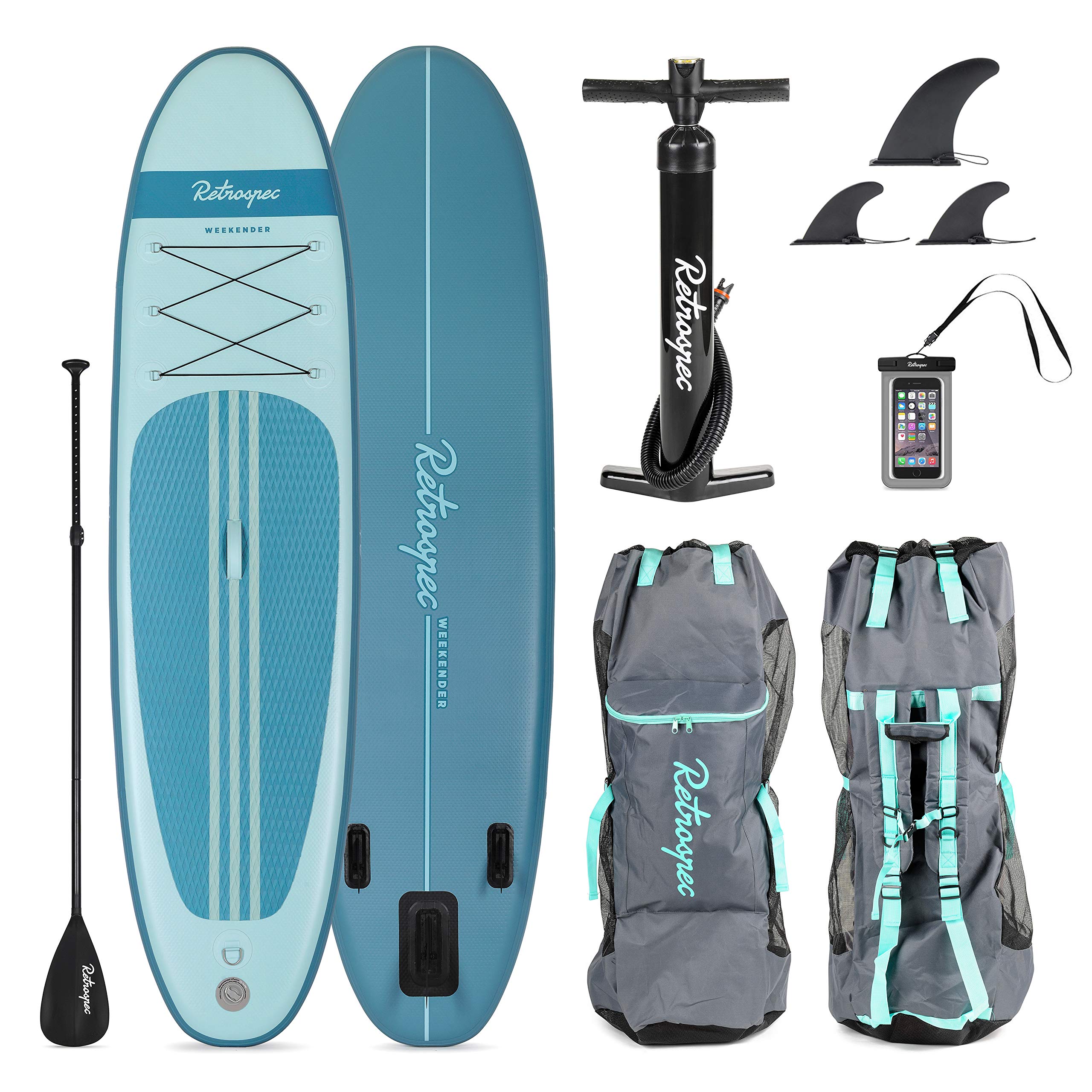 Retrospec Weekender 10' Inflatable Stand Up Paddleboard