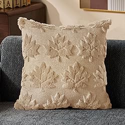 DFXSZ Fall Pillow Covers 18x18 Set of 2 Beige Fall