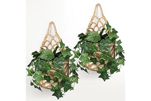 Shineloha 2PK Wall Planters for Indoor Plants, Macrame Plant Hanger | Wall Planter, Plant Hanger, Hanging Planter (2PK, for 6 inch Pot)