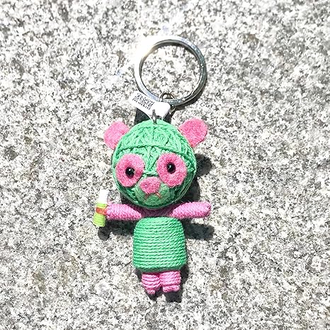 Amazon ラッキーアイテム 開運 パンダ キーホルダー パンダ ぬいぐるみ パンダ グッズ キーホルダー かわいい Pamboo Cleanse クマ笹パンブ クレンズ ブードゥー人形 キーホルダー キャラクター ピンク 緑 エイリアンパンブー君 アニメ 萌えグッズ 通販