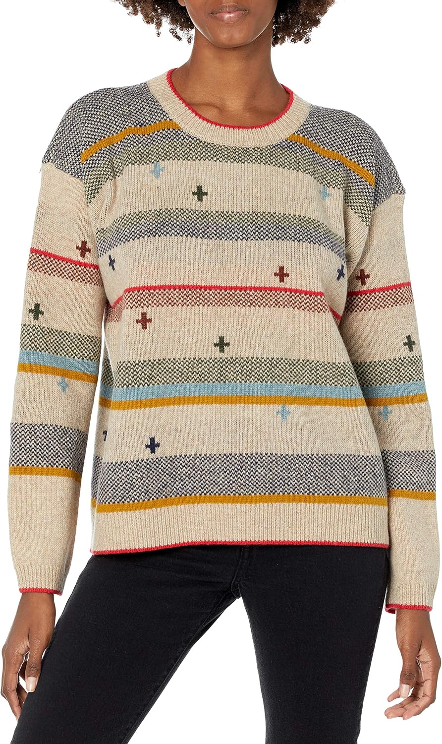 Pendleton Women's Bridger Stripe Sweater at Amazon Women’s Clothing store
