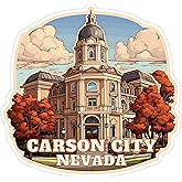 Carson City Nevada Sticker 4 Inch Travel Souvenir Destination - Waterproof Vinyl Decal for Laptop Water Bottle Car Tumbler - Durable Aesthetic Long-Lasting Stickers for Adults ID44990