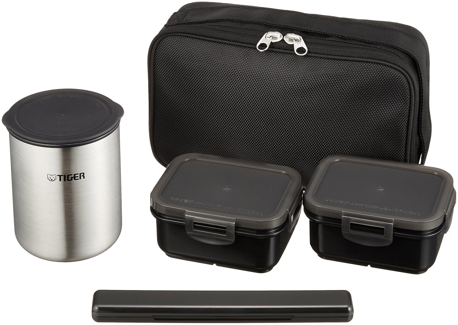 TIGER thermos lunch box black LWYR030K (japan import) Amazon.co.uk Kitchen & Home
