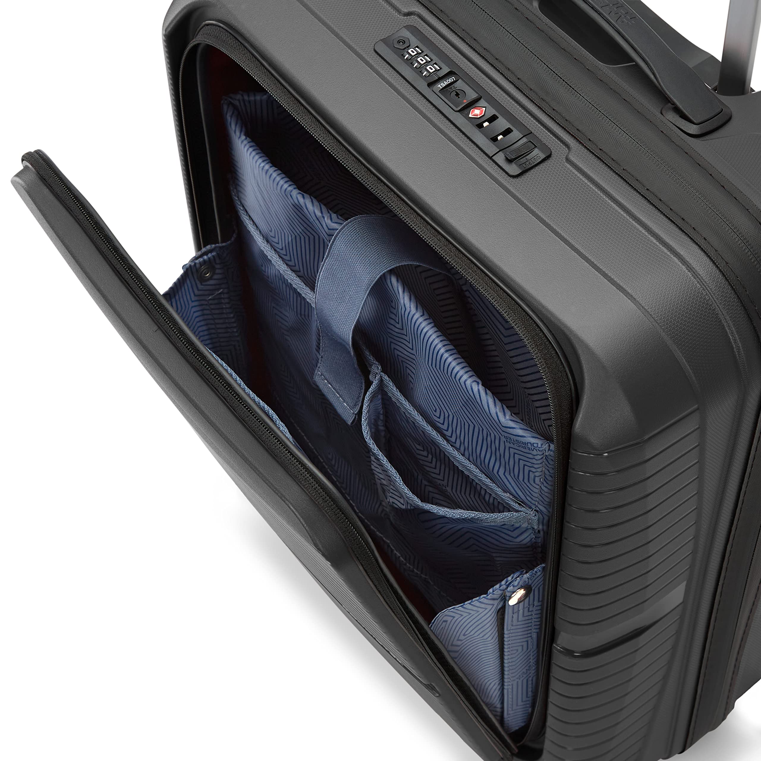 American Tourister Airconic Hardside Expandable Luggage with Spinner Wheels, Graphite, Carry-On 20-Inch