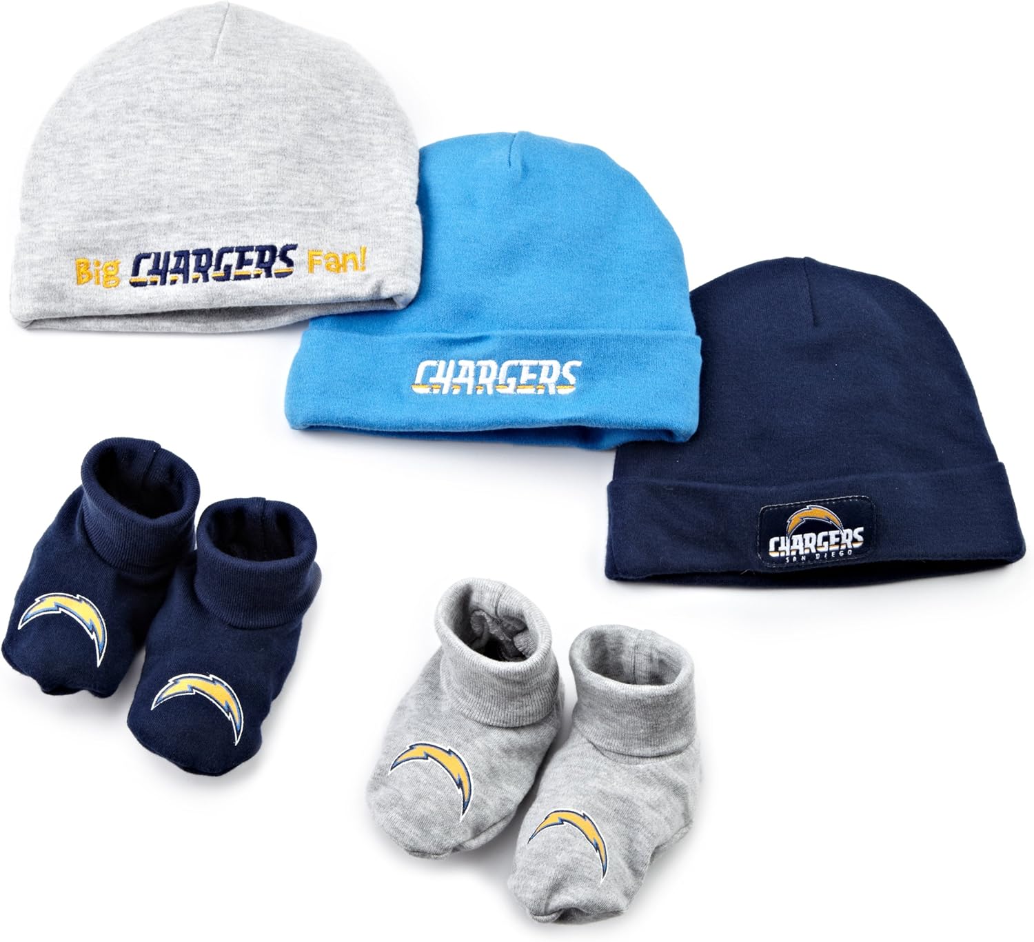 NFL Gerber San Diego Chargers Infant 5Piece Beanies