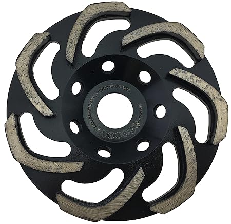 PRODIAMANT Profi Diamant-Schleiftopf Beton 125 mm x 22,2 mm Diamantschleiftopf 125mm für Beton, Mauerwerk, Stein passend für 