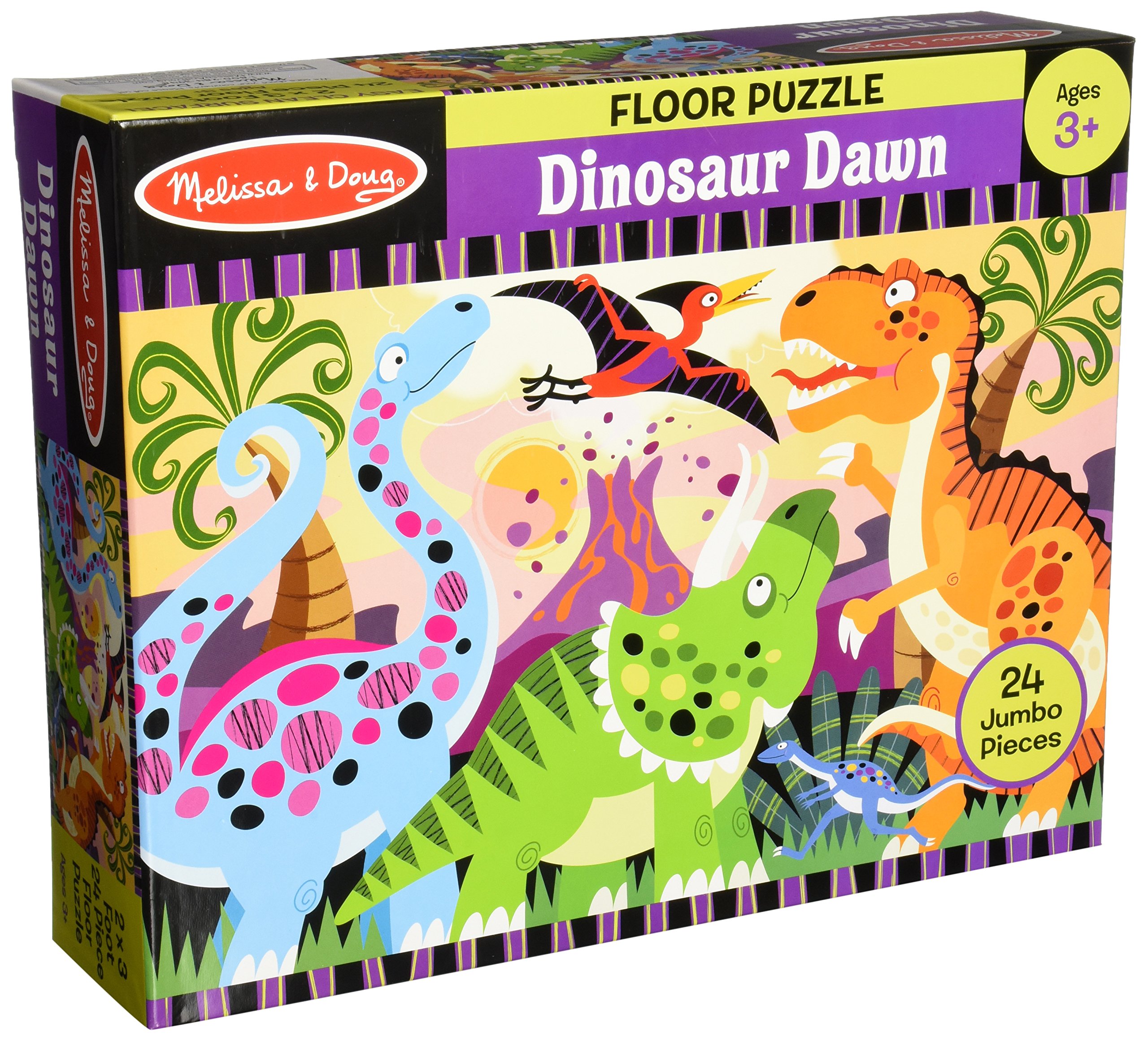 Melissa & Doug Dinosaur Dawn Jumbo Jigsaw Floor Puzzle (24 pcs, 2 x 3