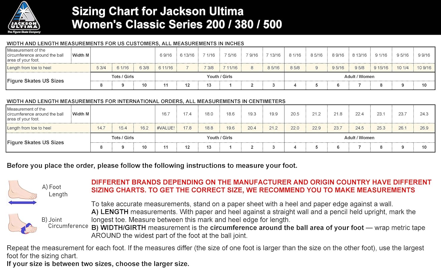Jackson Ultima Classic Figure Ice Skates for Women, Girls, Men, Boys/JUST LAUNCHED NOV 2020 : Sports & Outdoors
