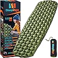 Sleepingo Large Sleeping Pad for Camping - Ultralight Sleeping Mat for Camping, Backpacking, Hiking - Lightweight, Inflatable