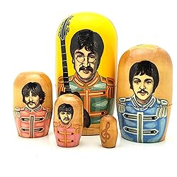 Beatles Sergeant Pepper Russian Nesting Handcrafted