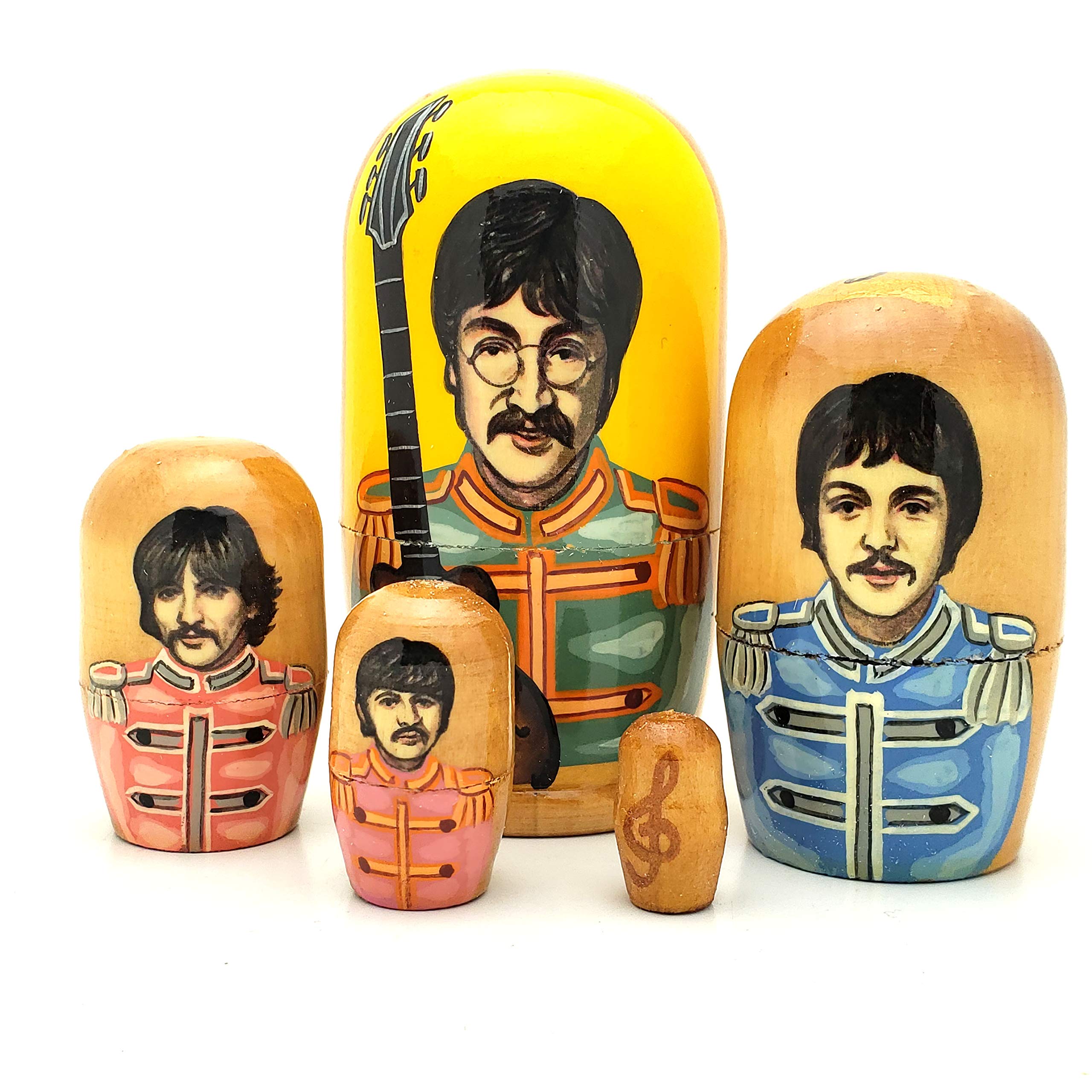 Beatles Sergeant Pepper Russian Nesting Handcrafted