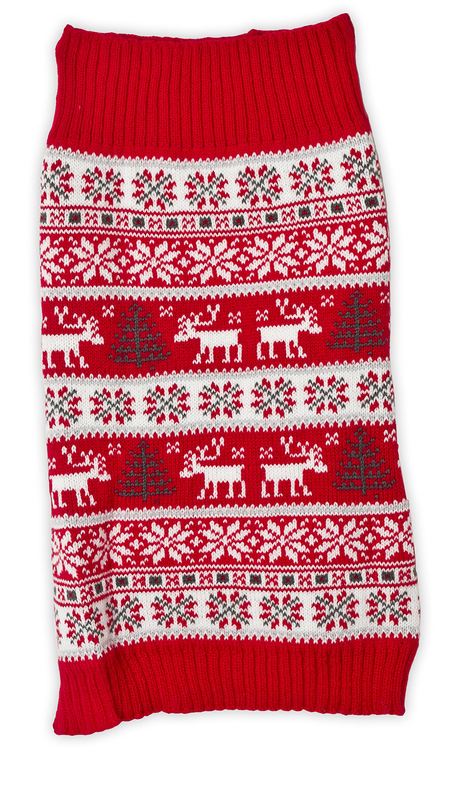Pet Brands Festive Christmas Jumper Reindeer and Christmas Tree