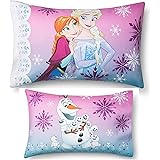 Frozen Elsa Anna and Olaf Reversible Pillowcase