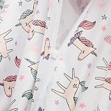 Amazon Basics Reversible Microfibre Cot Bed Duvet Cover Set Unicorn Rainbow 100 view 5