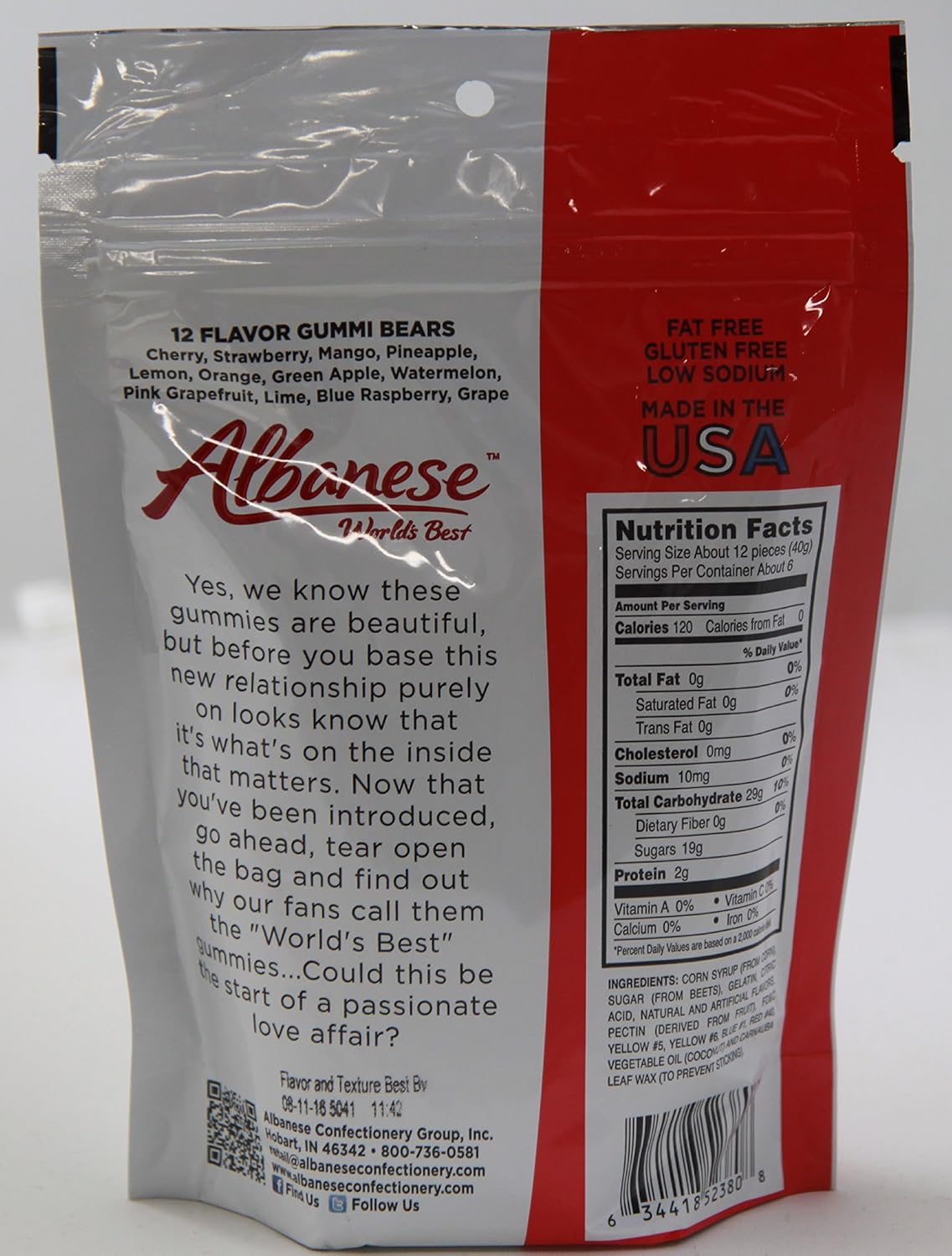Albanese Gummy Bears Ingredients
