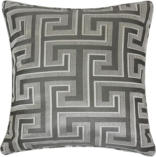 Amazon Com Homey Cozy Satin Jacquard Throw Pillow Cover Silk Maze