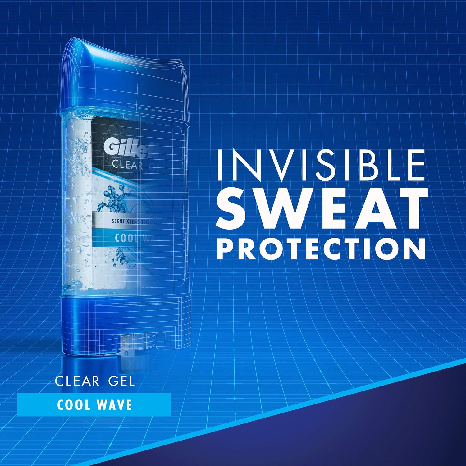 Gillette Cool Wave Clear Gel Men’s Antiperspirant and Deodorant 3.8 oz each 2-Pack Packaging may Vary : Antiperspirant Deodorants : Beauty