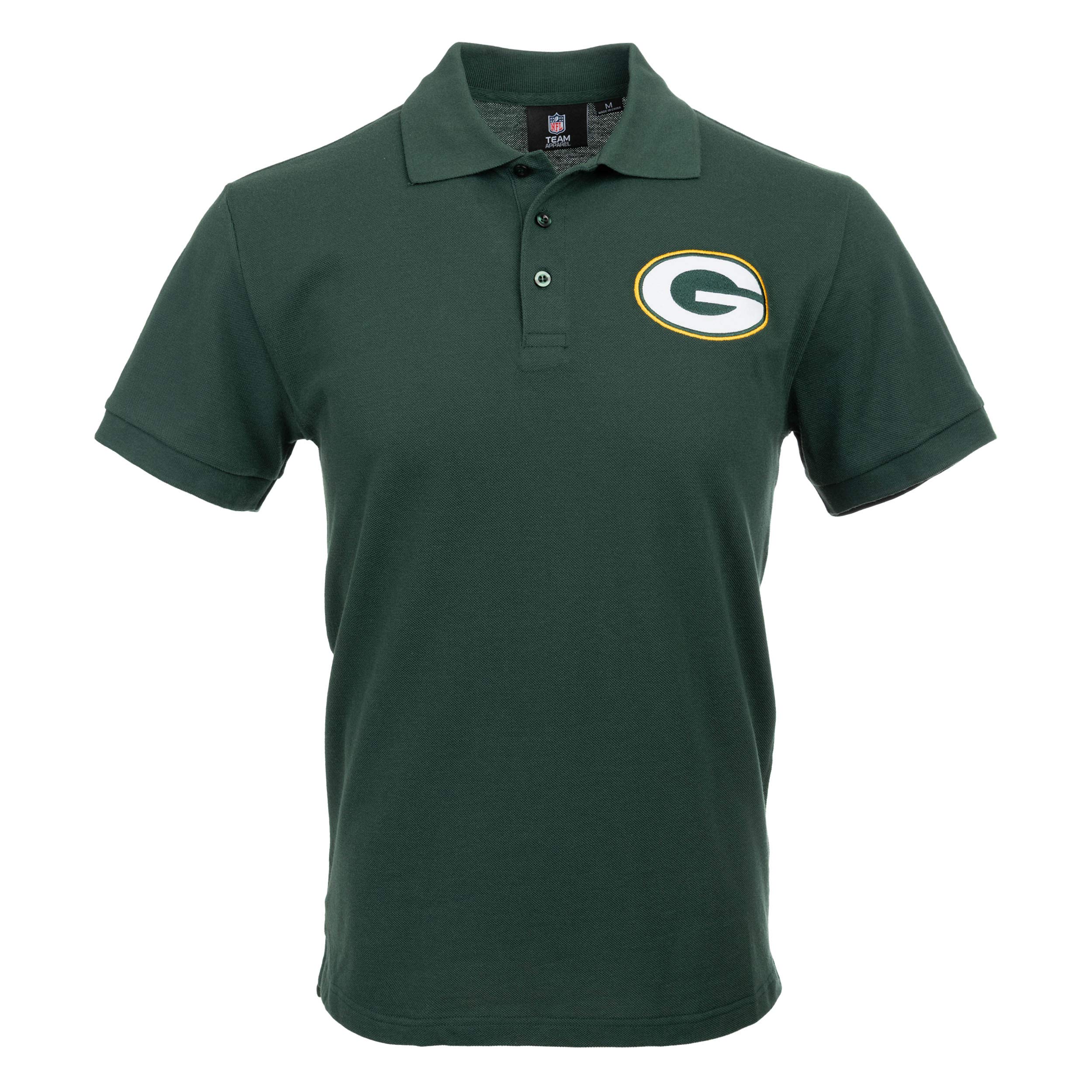 FOCO NFL Green Bay Packers Mens Polo Short Sleeve ShirtPolo Short Sleeve Shirt, Casual Color, L Image