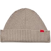 Hugo Mens Small Logo Ribbed Beanie