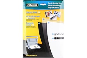 Fellowes Comb Binding Starter Kit, 10 Pack (5290101)