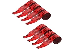 Mega Cargo Control 4" Winch Strap with Twisted Sewn Loop, 30 Feet Long, Heavy Duty Trailer Tie Down for Safe Cargo Securement, Loop End Fitting for Easy Attachment, Red (8 - Pack)