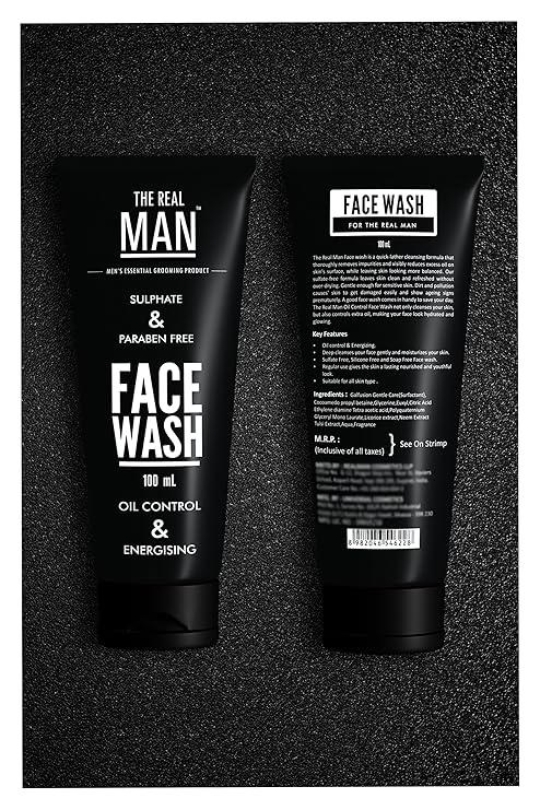 the real man face wash