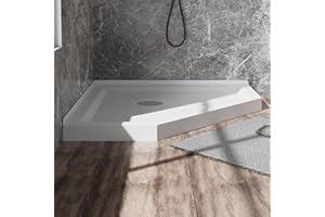 Goodyo 36 in. D x 36 in. W x 3.5 in. H Corner Drain Neo-Angle Shower Base in White