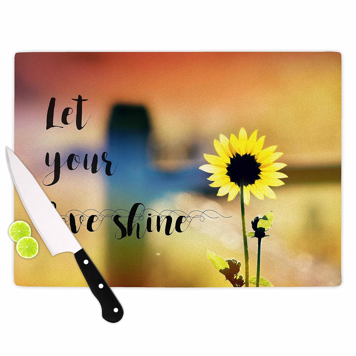 Online Shopping Kess Inhouse Robin Dickinson Let Your Love Shine Yellow Orange Photography Cutting Board 11 5 X 8 25 Multicolor Kitchen Dining General High Quality Fajalobi Tilburg Nl