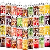 Skylety 36 Pcs Employee Appreciation Gifts Bulk 13.5 oz Thank You Cups with Lids and Straws Reusable Plastic Tumbler Gift Drinking Cups Bulk for Coworker Volunteer Staff Teacher