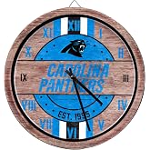 FOCO NFL Wooden Barrel Wall Clock