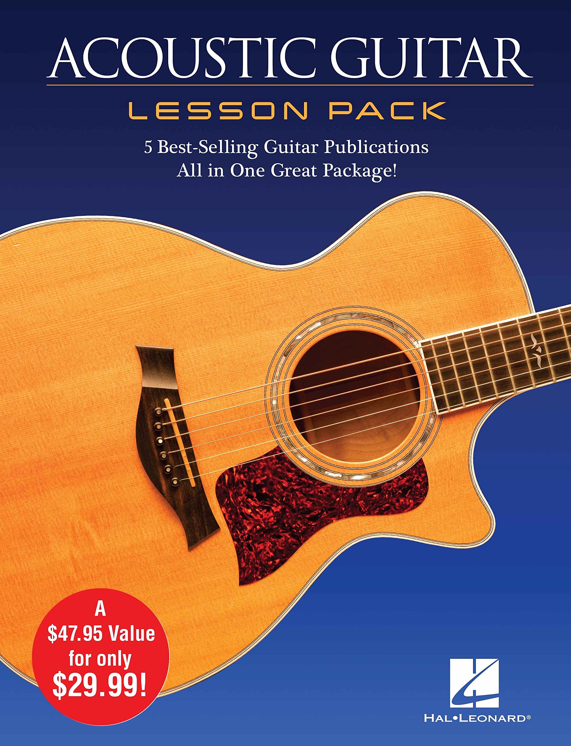 Acoustic Guitar Lesson Pack: 5 Best-Selling Guitar Publications in One Great Package!