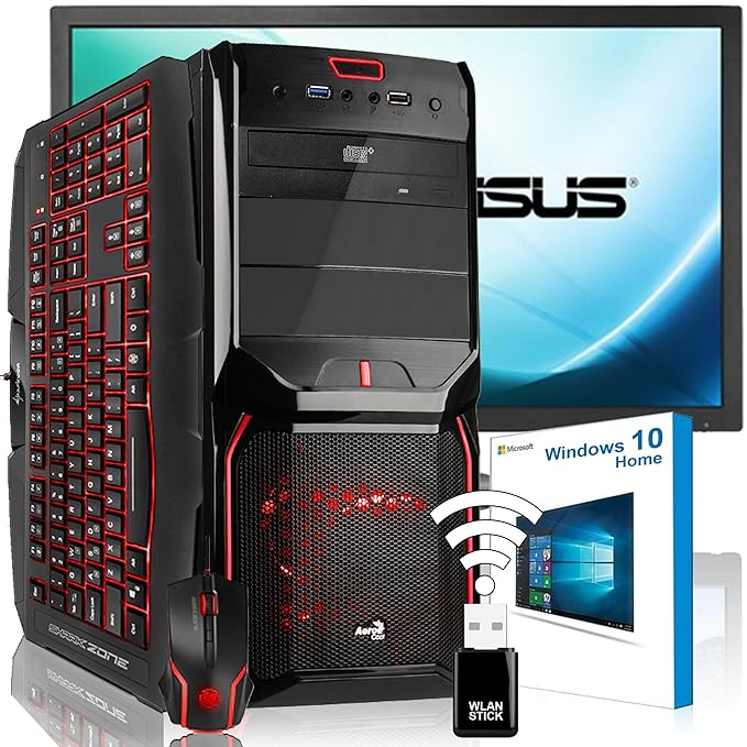 AGANDO Silent Gaming PC-Komplettpaket | Intel Core i5 4460 4x 3.2GHz | Turbo 3.4GHz | GeForce GT730 4GB | 4GB RAM | 120GB SSD