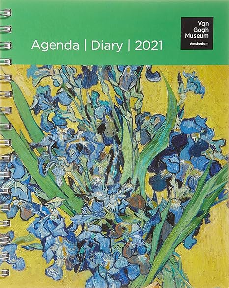 Amazon 21年 アジェンダダイアリー Van Gogh ゴッホ 手帳 スケジュール帳 画家 印象派 花 ひまわり アート 英語 オランダ語 輸入雑貨 Ka 手帳 文房具 オフィス用品