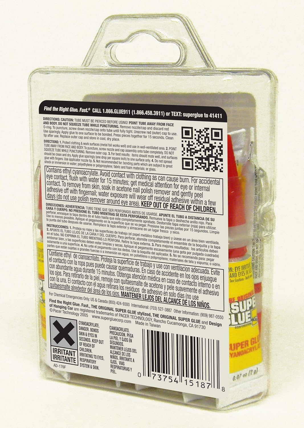 Super Glue 15187 , Clear- pack of 12: Home Improvement