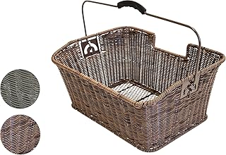 Büchel Fahrrad-Gepäckträgerkorb, hochwertiges Polyrattan