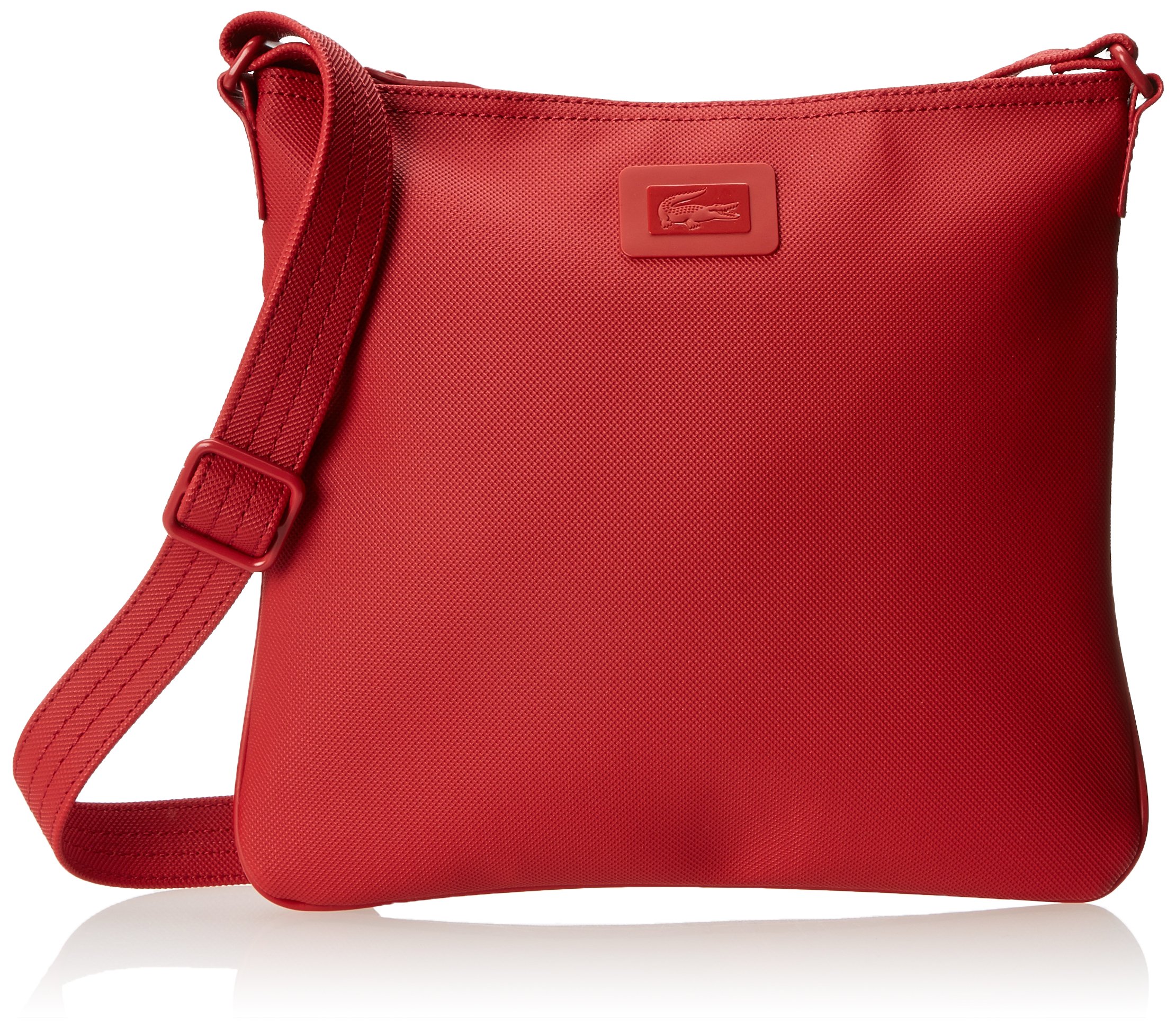 Galleon Lacoste Women's Classic Flat Crossover Cross Body Bag, Flame